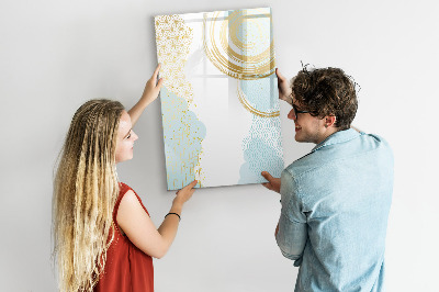 Lavagna magnetica scrivibile Uno spazio creativo per ricordi e appunti.