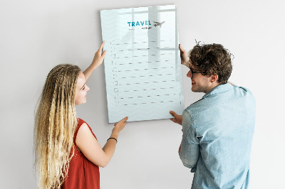 Lavagna magnetica scrivibile Lista dei desideri di viaggio con spunti e idee