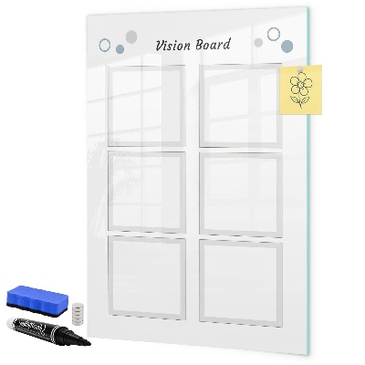 Lavagna magnetica scrivibile Vision board per idee creative