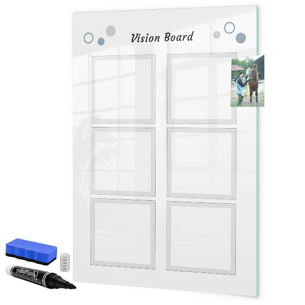 Lavagna magnetica scrivibile Vision board per idee creative
