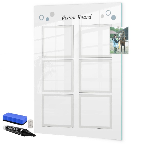 Lavagna magnetica scrivibile Vision board per idee creative