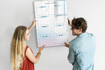 Lavagna magnetica scrivibile Vision Board per obiettivi personali