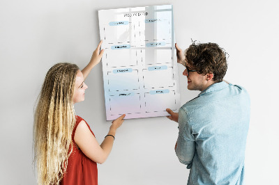 Lavagna magnetica scrivibile Vision Board per obiettivi personali