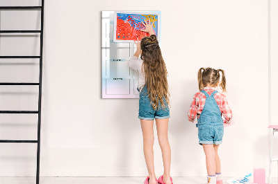 Lavagna magnetica scrivibile Vision Board per obiettivi personali