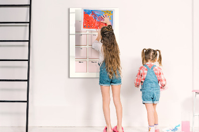 Lavagna magnetica scrivibile Calendario dei compleanni con spazio per le foto