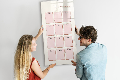 Lavagna magnetica scrivibile Calendario dei compleanni con spazio per le foto