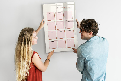 Lavagna magnetica scrivibile Calendario dei compleanni con spazio per le foto