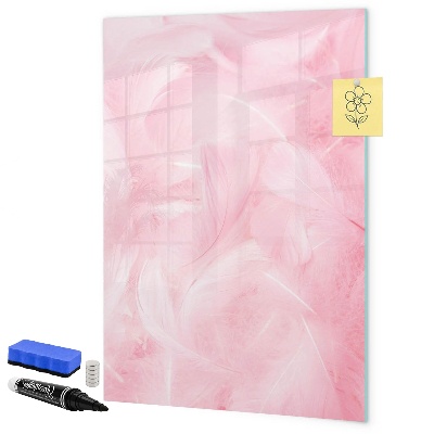 Lavagna magnetica scrivibile Lavagna rosa per appunti e foto