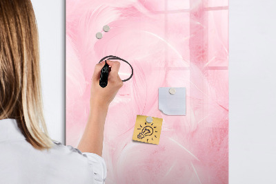 Lavagna magnetica scrivibile Lavagna rosa per appunti e foto