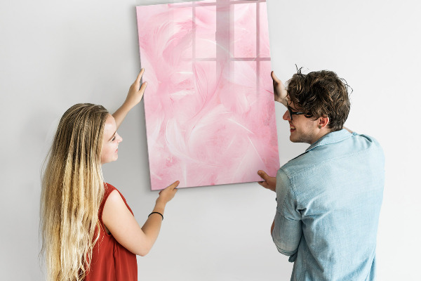 Lavagna magnetica scrivibile Lavagna rosa per appunti e foto