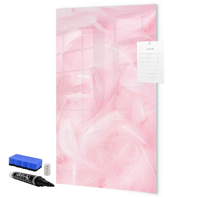 Lavagna magnetica scrivibile Lavagna rosa per appunti e foto