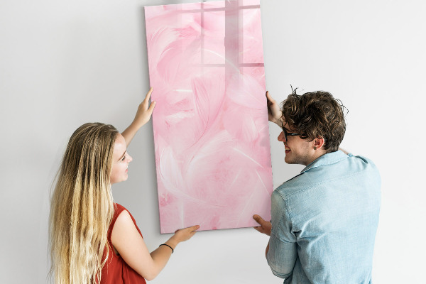 Lavagna magnetica scrivibile Lavagna rosa per appunti e foto