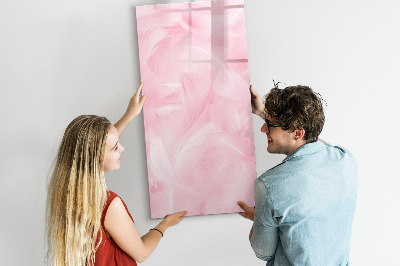 Lavagna magnetica scrivibile Lavagna rosa per appunti e foto