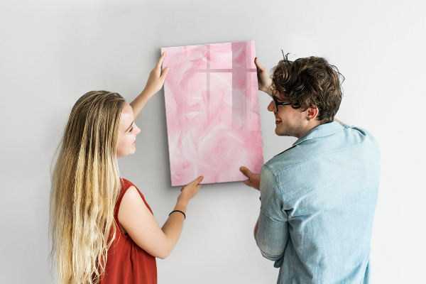 Lavagna magnetica scrivibile Lavagna rosa per appunti e foto