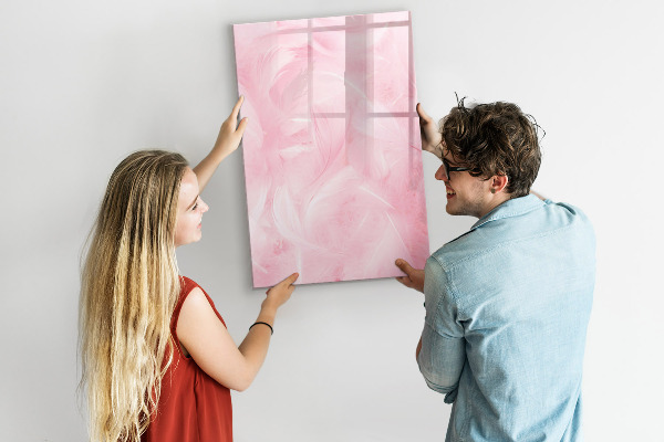 Lavagna magnetica scrivibile Lavagna rosa per appunti e foto