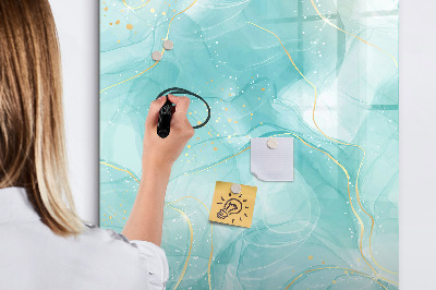 Lavagna magnetica scrivibile Una lavagna colorata per presentare le foto