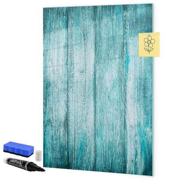 Lavagna magnetica scrivibile Una lavagna colorata per appunti e foto.