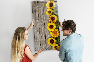 Lavagna magnetica con pennarelli Tavola creativa con fiori e foto