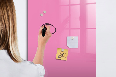 Lavagna magnetica scrivibile Lavagna rosa per appunti e foto
