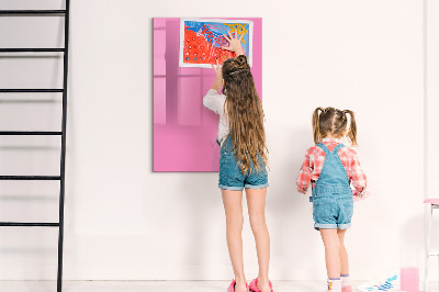 Lavagna magnetica scrivibile Lavagna rosa per appunti e foto