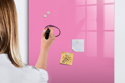 Lavagna magnetica scrivibile Lavagna rosa per appunti e foto