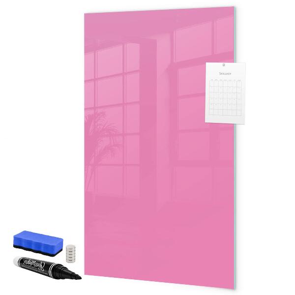 Lavagna magnetica scrivibile Lavagna rosa per appunti e foto