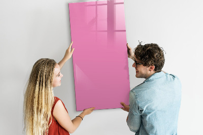 Lavagna magnetica scrivibile Lavagna rosa per appunti e foto