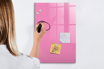 Lavagna magnetica scrivibile Lavagna rosa per appunti e foto