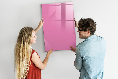 Lavagna magnetica scrivibile Lavagna rosa per appunti e foto