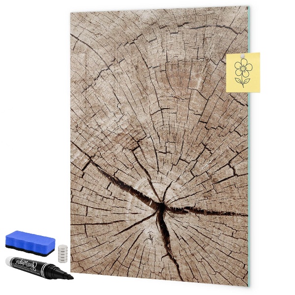 Lavagna magnetica scrivibile Uno sfondo naturale per foto e appunti.