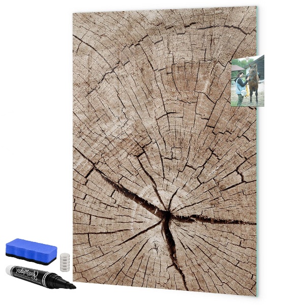 Lavagna magnetica scrivibile Uno sfondo naturale per foto e appunti.