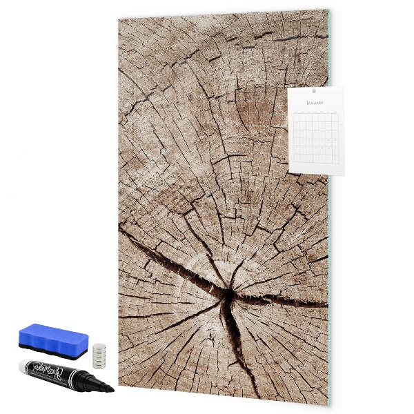 Lavagna magnetica scrivibile Uno sfondo naturale per foto e appunti.