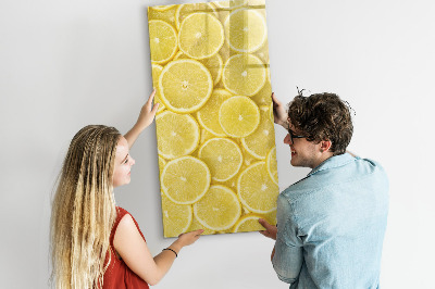 Lavagna magnetica scrivibile Lavagna per appunti con limoni colorati