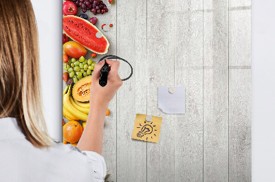 Lavagna magnetica con pennarelli Vassoio di frutta creativo con foto