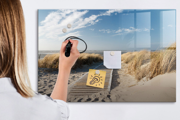 Lavagna magnetica scrivibile Spiaggia, ricordi e creatività in fotografie