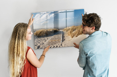 Lavagna magnetica scrivibile Spiaggia, ricordi e creatività in fotografie