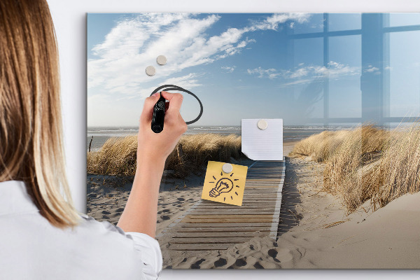 Lavagna magnetica scrivibile Spiaggia, ricordi e creatività in fotografie