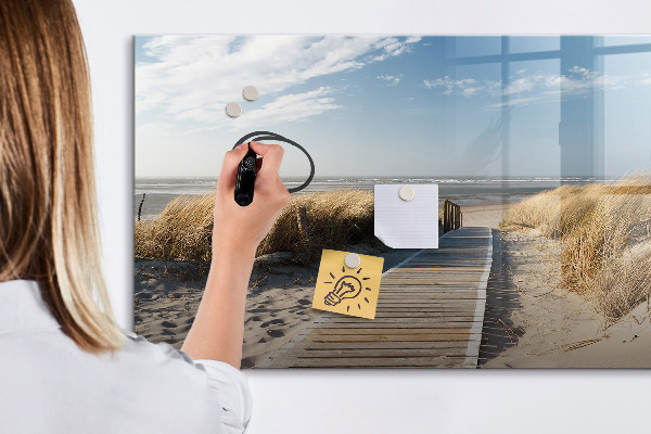 Lavagna magnetica scrivibile Spiaggia, ricordi e creatività in fotografie
