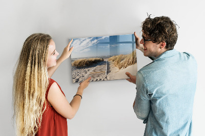 Lavagna magnetica scrivibile Spiaggia, ricordi e creatività in fotografie