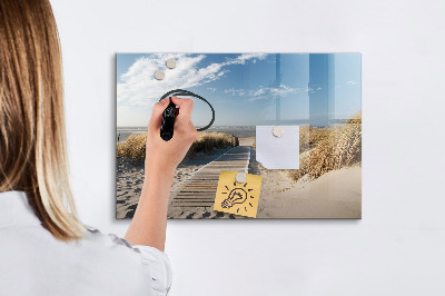Lavagna magnetica scrivibile Spiaggia, ricordi e creatività in fotografie