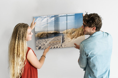 Lavagna magnetica scrivibile Spiaggia, ricordi e creatività in fotografie