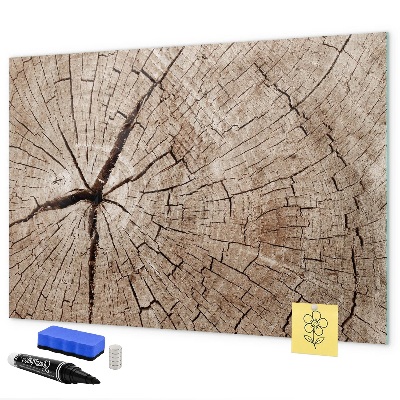 Lavagna magnetica con pennarelli Design naturale con spazio per le foto