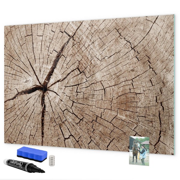 Lavagna magnetica con pennarelli Design naturale con spazio per le foto