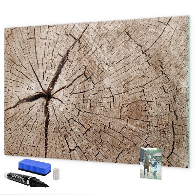 Lavagna magnetica con pennarelli Design naturale con spazio per le foto