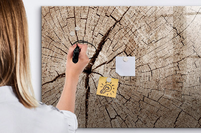 Lavagna magnetica con pennarelli Design naturale con spazio per le foto
