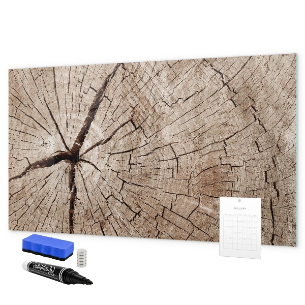 Lavagna magnetica con pennarelli Design naturale con spazio per le foto
