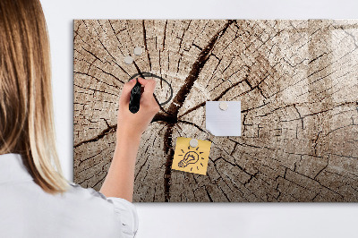 Lavagna magnetica con pennarelli Design naturale con spazio per le foto
