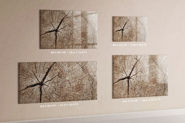 Lavagna magnetica con pennarelli Design naturale con spazio per le foto