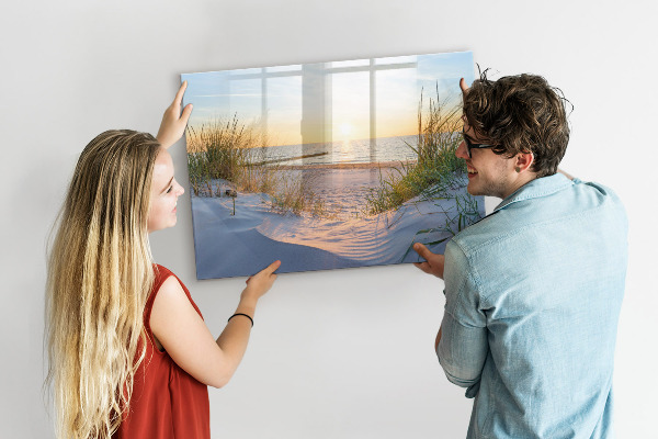 Lavagna magnetica con pennarelli Spiaggia e ricordi in foto