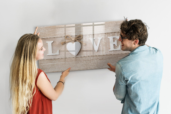 Lavagna magnetica scrivibile L'amore nelle foto e nei ricordi